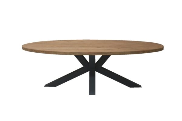 Ovale Teak Tuintafel Robuust 240x120