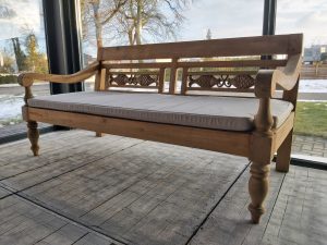 Stationsbank XL Teak 195cm
