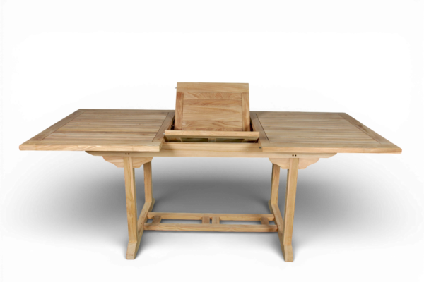 Teak.nl Tuinset Uitschuiftafel 150-200 met 4 Stapelstoel Langkawi