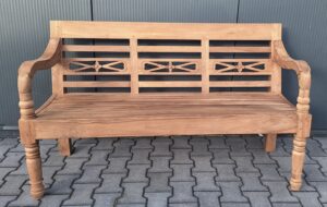 Teak Stationsbank 150cm