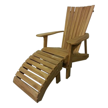 Teak Adirondack Bear Chair set van 2