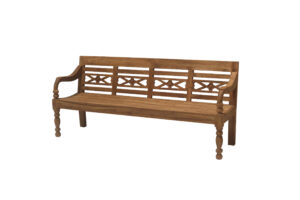 Teak Stationsbank 190cm