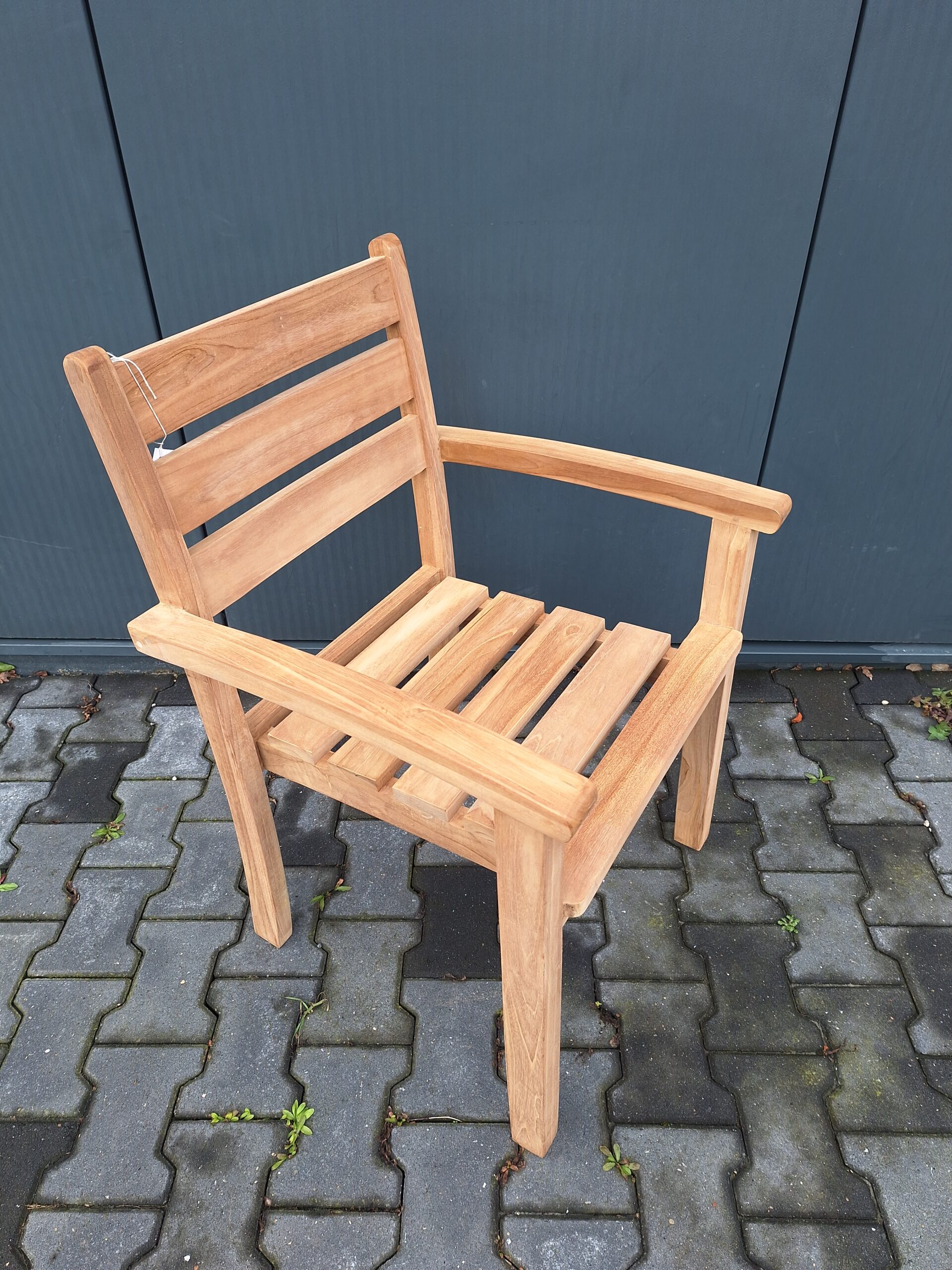 Teak Tuin Stapelstoel Batu Set van 4