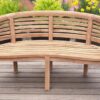 Bananenbank Teak 160cm horizontale lat