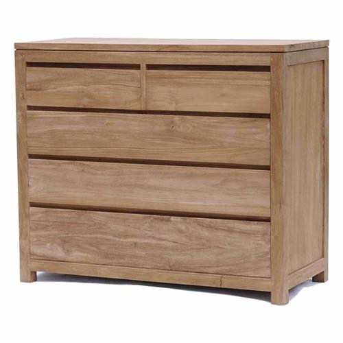 Corona Teak Ladekast 110cm 5 laden