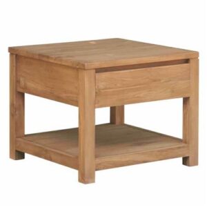 Corona Teak Bijzettafel 60 cm met lade